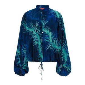 For Restless Sleepers Women Printed Silk Blouse